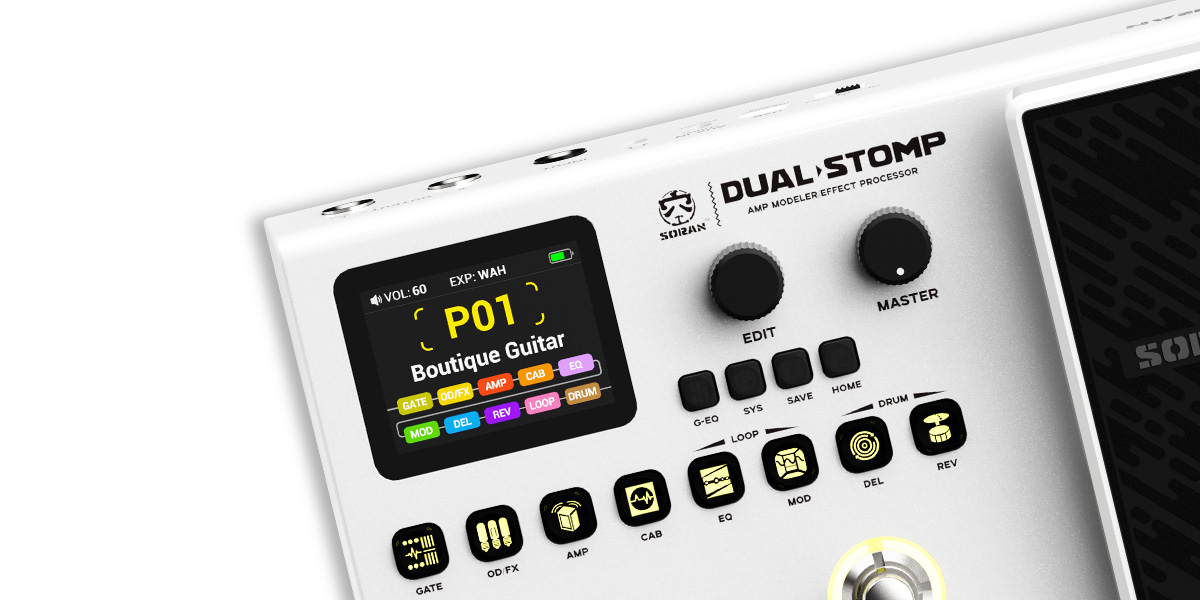 Supports up to 11 effect modules, enabling endless possibilities for creative tones