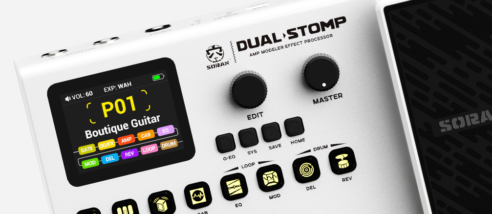 支持多达11个效果模块，创意音色无限可能