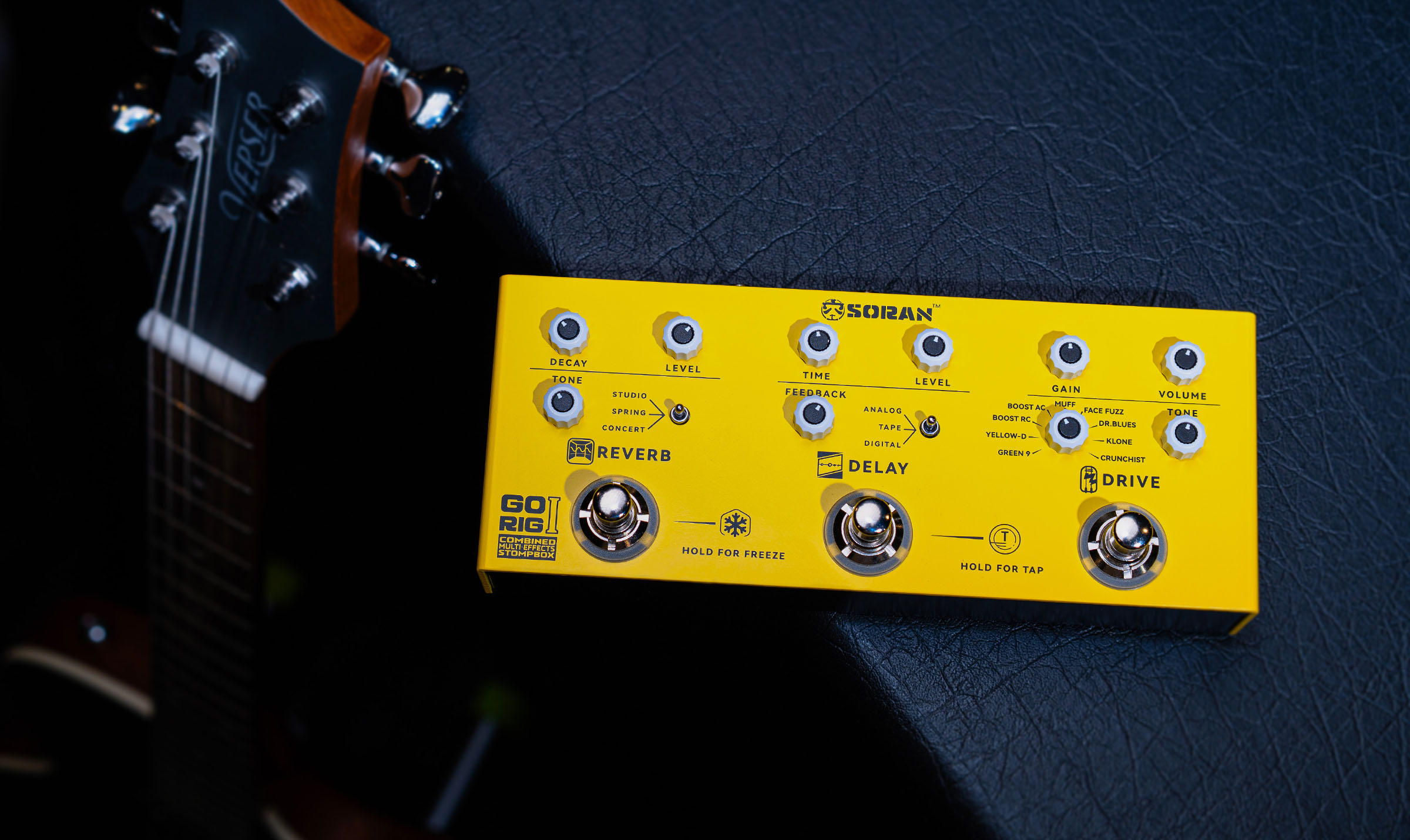 Drive, Delay, and Reverb Unified—Your All-in-One Core Performance Pedal